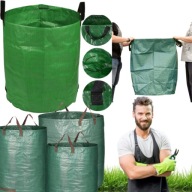 WOREK OGRODOWY 550L KOSZ NA LIŚCIE TRAWĘ SKŁADANY MOCNY 80x100 CM DO OGRODU