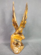 Stara drewniana rzeźba góralska ORZEŁ