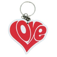 Brelok LOVE na walentynki - idealny prezent walentynkowy - serce - typ 3