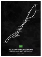 Plakat „Racing Tracks” – Minimalistyczny Plakat Torów Wyścigowych