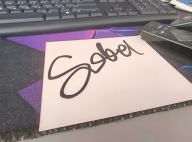 sobel autograf pocztówka