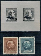 Chile 1954 Znaczki 491-2 ** + niewydana próba Ignacy Domeyko polonik