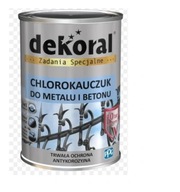 Dekoral Chlorokauczuk Farba do metalu i betonu Szary RAL 7010 0,9L