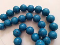 H5- TURKUS NIEBIESKI - kula - 8mm - 22 sztuki