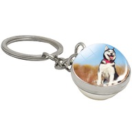 Brelok do kluczy/ka - Siberian Husky - ozdoba zawieszka plecak, portfel