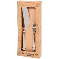 Widelczyki do ciasta zestaw 6 sztuk z łopatką do deserów Cardspitter