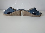 Śliczne markowe modne obuwie damskie klapki Ogetti by Carl Scarpa 40