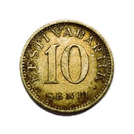 10 senti z 1931 roku. z okresu Pierwszej Republiki Estońskiej (1918–1940).