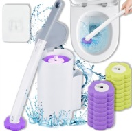 HIGIENICZNA SZCZOTKA DO TOALETY WC SYSTEM CLICK + 16 WKŁADÓW KOŃCÓWKI