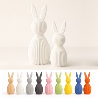 Zestaw zajączków wielkanocnych dekoracyjne figurki ozdoba stroik
