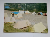 TLEŃ - pole namiotowe nad Wdą - pocztówka z 1982 r
