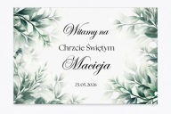 Tablica powitalna na Chrzest Święty – plakat A3+ z personalizacją