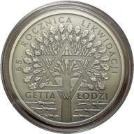 20 zł 2009 Likwidacja Getta w Łodzi _ mennicza + folder emisyjny NBP