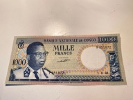Kongo - 1000 franków - 1964 - bez perforacji