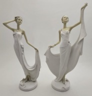 Para Eleganckich Figurek Damy Modern Art Deco