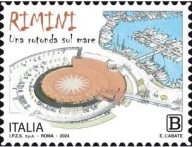 Włochy 2024 Znaczek 4672 ** promenada turystyka morze architektura molo