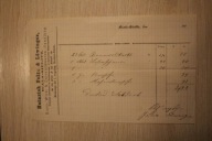 BIELSKO - BIAŁA - Heinrich Felix & Lowinger BIALA - BIELITZ, STARY RACHUNEK