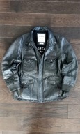 kurtka skórzana gruba 90s prawdziwa skóra vintage real leather jacket
