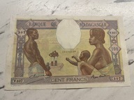 Madagaskar - 100 franków - rzadki