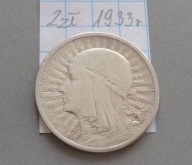 2 złote 1933 roku , II RP , ŁADNE