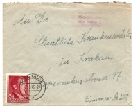 MOGILANY -GENERALNE GUBERNATORSTWO -koperta -1943 rok