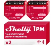 Shelly 1PM Gen3 – PRZEKAŹNIK Wi-Fi 16A z pomiarem energii Bluetooth 2Sztuki