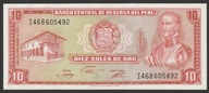 Peru 10 soles de oro 1976 - Inca - stan bankowy UNC