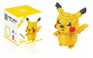 PIKACHU Figurka Klocki POKEMON 3D Nano Zestaw Go BOX Pokemony z PL