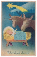 Jezusek Krowa osioł 1950r. obieg do Pilica POLSKA S321