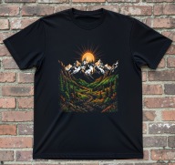 Koszulka z górami góry t-shirt z górami i potokiem Rozmiary w opisie
