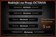 5 szt SKODA Octavia Naklejki ochronne na progi Bagażnik Dopasowane Premium