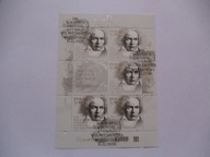 Arkusz 5118 250 rocznica urodzin Ludwika Van Beethovena kas FDC
