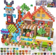 Klocki magnetyczne Minecraft 220 szt. dla dzieci 3+ sensoryczne