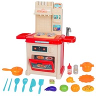 KUCHNIA DLA DZIECI Z KRANEM I AKCESORIAMI 42 ELEMENTY WIELOKOLOROWA ZABAWKA