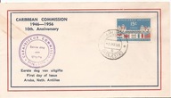 ANTYLE HOLENDERSKIE NEDERLANDSE ANTILLEN -koperta FDC -1956 rok
