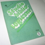 STUDIA BIBLIOLOGICZNE TOM 3 Praca zbiorowa