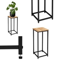 KWIETNIK STOJĄCY METALOWY CZARNY POJEDYŃCZY NA KWIATY STOJAK