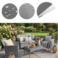 ZESTAW MEBLI OGRODOWYCH DO OGRODU KOMPLET MEBLE TARAS ALTANKA KOMUNIA