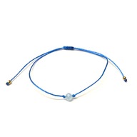 Bransoletka na nitce kamienie naturalne Akwamaryn