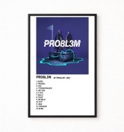 Plakat A4 z ramką PROBLEM "PRO8L3M" 21x29,7cm