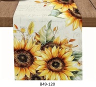 Bieżnik 120x33cm KWIATY SŁONECZNIKI WIOSNA LATO B49-120