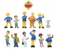 12 x FIGURKI STRAŻAK SAM duży zestaw urodziny tort