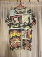 Męska Koszulka T-Shirt Komiks Kolorowa Śmieszna Nadruk House S