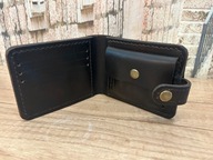 Męski PORTFEL ze skóry naturalnej. RĘCZNIE USZYTY! HANDMADE