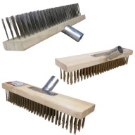 SZCZOTKA DRUCIANA DO SZOROWANIA KOSTKI BETONU ZE STALOWYM WŁOSIEM