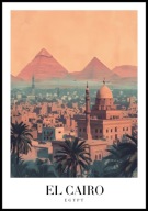 A2 PLAKAT KAIR EGIPT CAIRO EGYPT PIRAMIDY W GIZIE