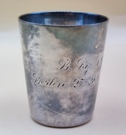 Berlin 1953 rok WMF kieliszek platerowany srebrem