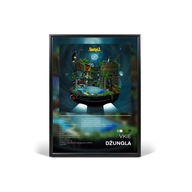 VKIE Dżungla Plakat w Ramce z Szyba Wysoka jakość 30x40