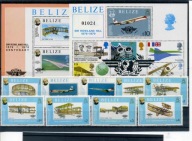 A38846)Samoloty: Belize 420 - 428 A** + Bl 8** + 9**