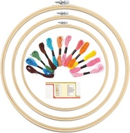 RAMKI DO HAFTOWANIA RAMKA DO HAFTU PIERŚCIEŃ DO HAFTU KRZYŻYKOWEGO 3 SZTUKI